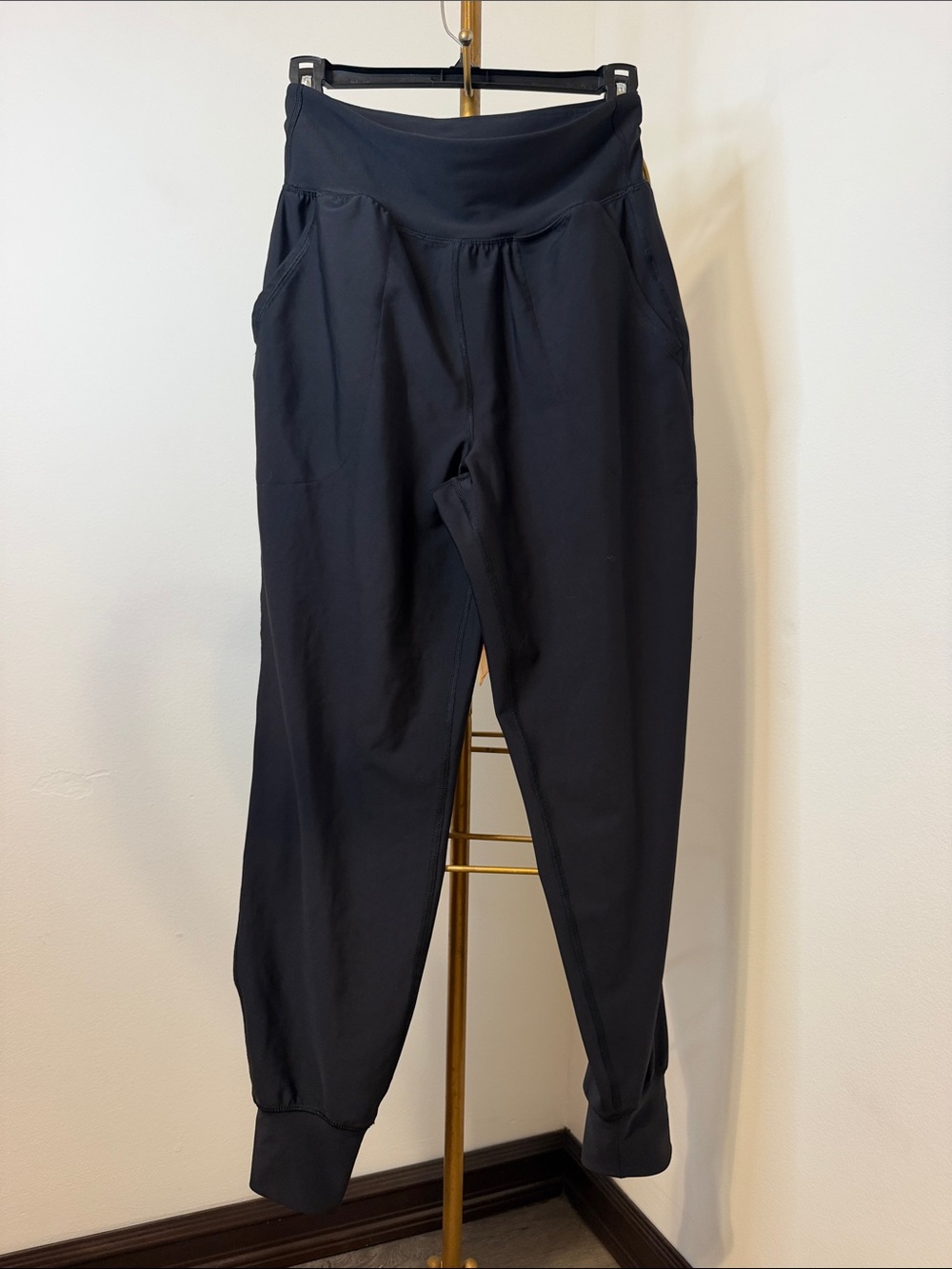 Women’s Black Jogger Pants with High Waist